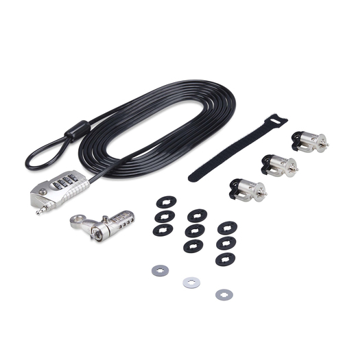Cavo con lucchetto Cavo con lucchetto Startech.Com 3M4 DESK LOCKING KIT K Slot Gray (ord.min.1.00 unità)