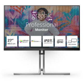 Monitor Monitor Aoc Q27U3CV GRAPHIC PRO Silver e Black (ord.min.1.00 unità)