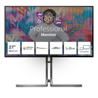 Monitor Monitor Aoc U27U3CV GRAPHIC PRO Black e Grey (ord.min.1.00 unità)