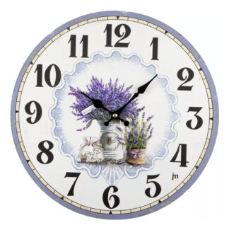 Orologio da parete Orologio da parete Lowell 21566 JUSTAMINUTE Lavanda Multicolor (ord.min.1.00 unità)