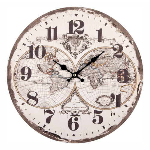 Orologio da parete Orologio da parete Lowell 21564 JUSTAMINUTE Emisfero Multicolor (ord.min.1.00 unità)