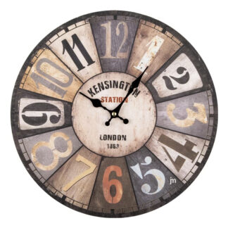 Orologio da parete Orologio da parete Lowell 21569 JUSTAMINUTE Kensington Station Multico (ord.min.1.00 unità)