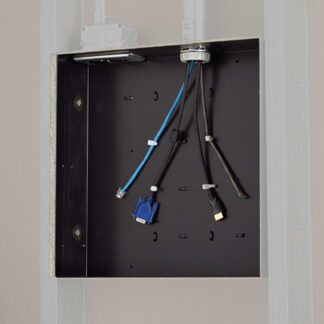 Copricavi Copricavi Itb PAC526 CHIEF In Wall Storage Box Black (ord.min.1.00 unità)