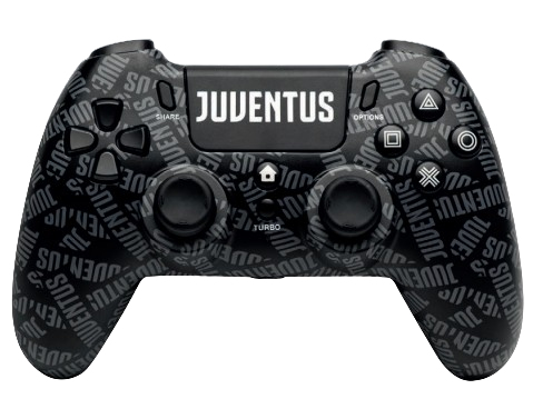 Gamepad Gamepad Qubick COP40004 PLAYSTATION 4 Juventus Pattern Black e White (ord.min.1.00 unità)