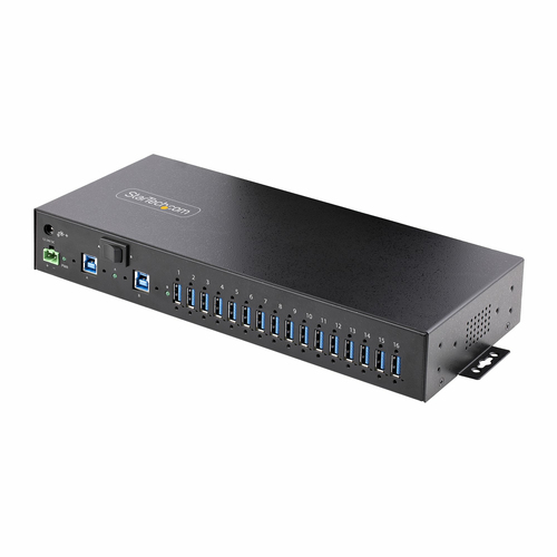 Hub USB Hub USB Startech.Com S5G16AINDS USB A HUB INDUSTRIAL Black (ord.min.1.00 unità)