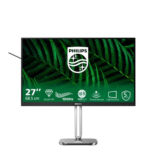 Monitor Monitor Philips 27B2G5500 00 5000 SERIES Gray e Silver (ord.min.1.00 unità)