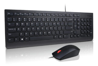 Tastiera e mouse Lenovo 4X31R64420 ESSENTIAL Wired Combo Black Tastiera e mouse (ord.min.1.00unità)