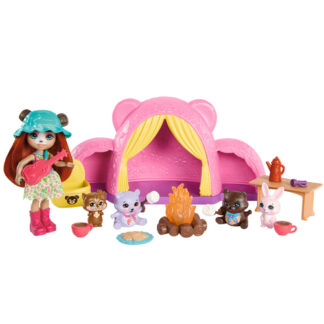 Playset bambola Hasbro HTW71 ENCHANTIMALS Tenda da Campeggio delle Coc Playset bambola (ord.min.1.00unità)