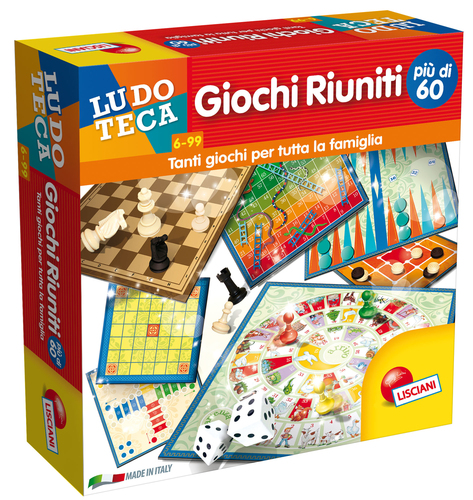 Gioco Lisciani 57023 LUDOTECA Giochi Riuniti Piu di 60 Gioco di società (ord.min.1.00unità)
