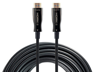 Cavo HDMI Cavo HDMI Hamlet XVCHDM AOM50 2.0 Attivo Ibrido 4K Black (ord.min.1.00 unità)