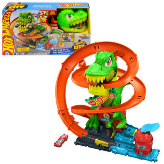 Playset pista Playset T-rex battaglia infuocata Mattel JBM73 HOT WHEELS CITY (ord.min.1.00 unità)