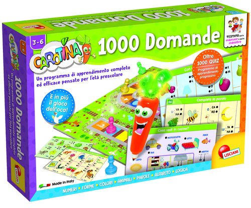 Educativo Gioco educativo Lisciani 49363 CAROTINA 1000 Domande (ord.min.1.00 unità)