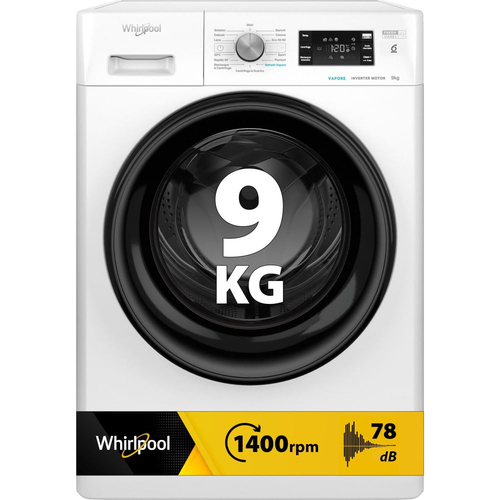 Lavatrice libera installazione Lavatrice Whirlpool 859991697050 6 SENSO FFB 9479 BV IT White e Black (ord.min.1.00 unità)