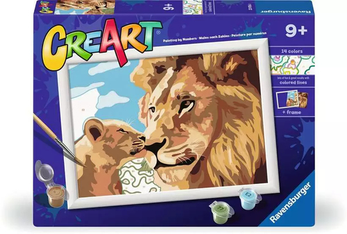 Set per dipingere Set per dipingere Ravensburger 23976 CREART Leone e cucciolo (ord.min.1.00 unità)