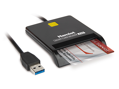 Lettore smart card Lettore smart card Hamlet - Accessories Non Cons HUSCR A30 USB 3.0 Bla (ord.min.1.00 unità)