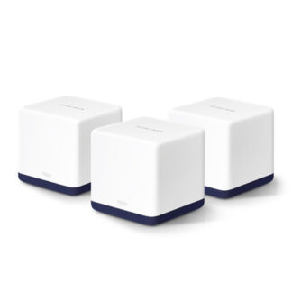 Set mesh Wi Fi Set mesh Mercusys HALO H50G 3 PACK HALO H AC1900 White e Black (ord.min.1.00 unità)