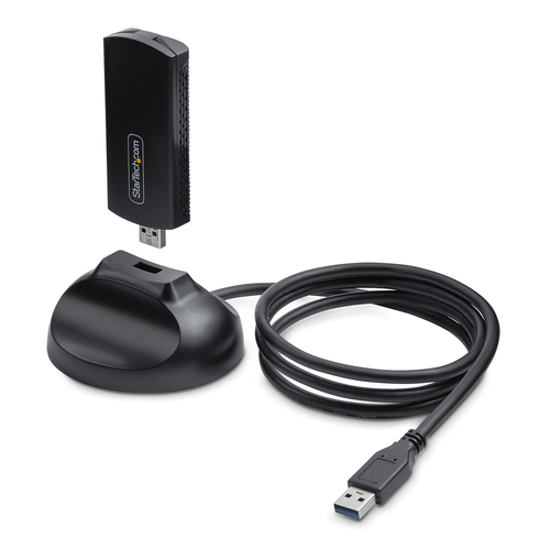 Adattatore WI FI Adattatore Startech.Com AX54005A USB WIFI 6E AX5400 Black (ord.min.1.00 unità)