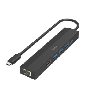Hub multiporta HUB Hama 00200144 USB C Black (ord.min.1.00 unità)