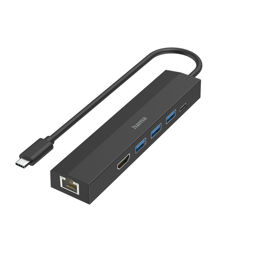 Hub multiporta HUB Hama 00200144 USB C Black (ord.min.1.00 unità)