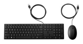 Tastiera e mouse Tastiera e mouse Hp 9SR36UT Wired Desktop 320MK Black (ord.min.1.00 unità)