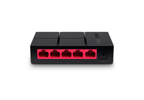 Switch di rete Switch di rete Mercusys MS105G Black e Red (ord.min.1.00 unità)