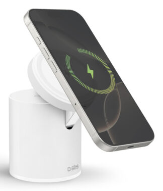 Caricabatterie wireless Caricabatterie Sbs TEWIRMAGFOLD2IN1 MAGNETIC Power Dock 2in1 Qi White (ord.min.1.00 unità)