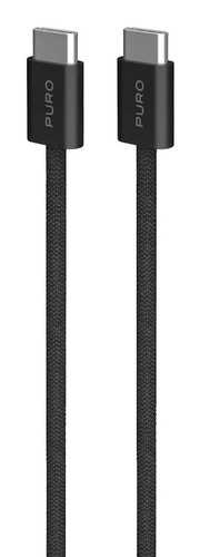 Cavo USB C Cavo USB C Puro PUCCCFABK415MTBLK FABRIK 60W Black (ord.min.1.00 unità)
