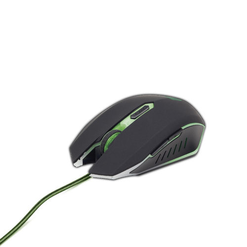 Mouse Mouse Gembird MUSG 001 G Wired Black e Green (ord.min.1.00 unità)