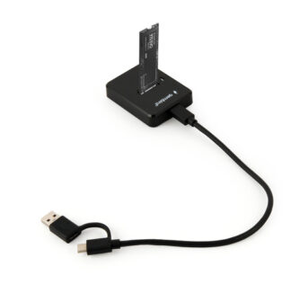 Docking hard disk Docking hard disk Gembird DD U3M2 SSD Drive Black (ord.min.1.00 unità)