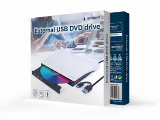 Masterizzatore Masterizzatore Gembird DVD USB 03 BW External White (ord.min.1.00 unità)