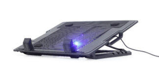 Base raffreddamento notebook Base raffreddamento Gembird NBS 1F17T 01 Black (ord.min.1.00 unità)