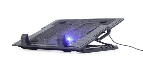 Base raffreddamento notebook Base raffreddamento Gembird NBS 1F17T 01 Black (ord.min.1.00 unità)