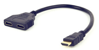 Cavo HDMI Cavo HDMI Gembird DSP 2PH4 04 CABLEXPERT Passive dual port Black (ord.min.1.00 unità)