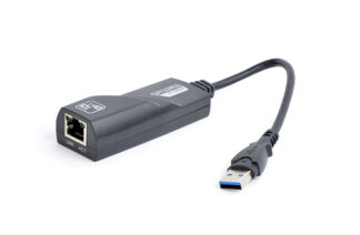 Adattatore di rete Adattatore di rete Gembird NIC U3 02 USB 3.0 Black (ord.min.1.00 unità)