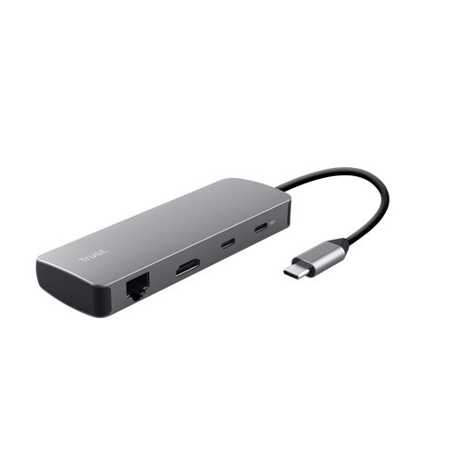 Hub multiporta HUB Trust 25672 DALYX USB C Silver (ord.min.1.00 unità)