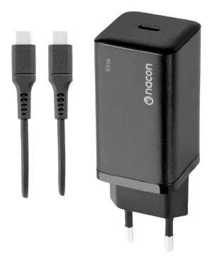 Caricabatterie videogioco Caricabatterie Nacon SWITCHNEWADAPT60 SWITCH 2 65W Black (ord.min.1.00 unità)