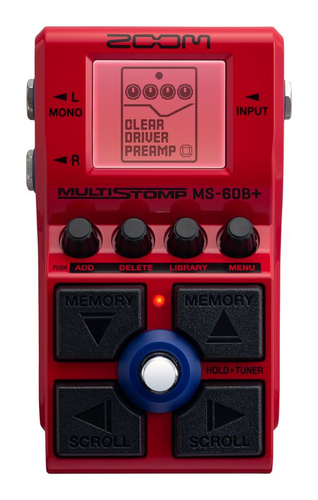Multieffetto basso Multieffetto basso Zoom MULTISTOMP MS 60B+ Red (ord.min.1.00 unità)