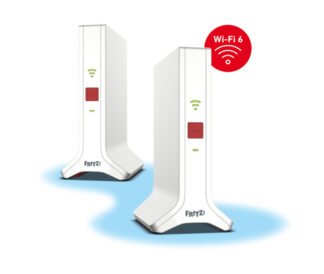 Repeater Wi Fi Repeater Fritz! 20003110 MESH Set 4200 2 pack White e Red (ord.min.1.00 unità)