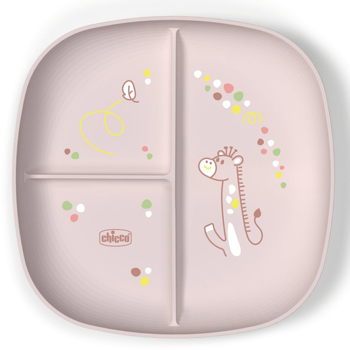 Piatto fondo bimbo Piatto fondo bimbo Chicco 00016003150000 porzionato 3P Rosa (ord.min.1.00 unità)
