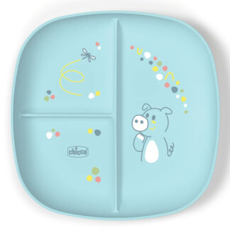 Piatto fondo bimbo Piatto fondo bimbo Chicco 00016003250000 porzionato 3P Azzurro (ord.min.1.00 unità)