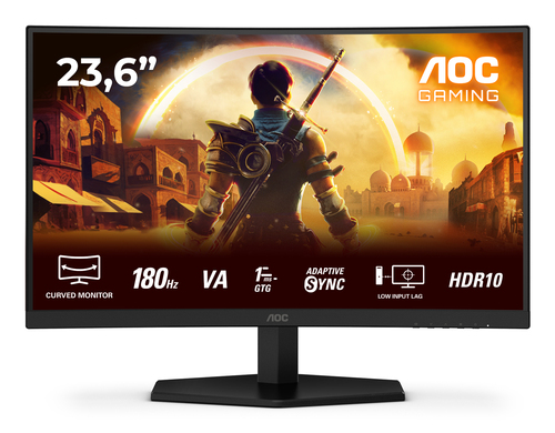 Monitor Monitor Aoc C24G42E Curvo Black e Red (ord.min.1.00 unità)