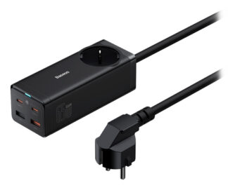 Caricabatterie USB Caricabatterie Baseus PSZM000901 POWERSTRIP GaN3 Pro 65W Black (ord.min.1.00 unità)