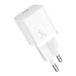 Caricabatterie USB Caricabatterie Baseus CCGN070502 FAST CHARGER GaN5 30W mini White (ord.min.1.00 unità)