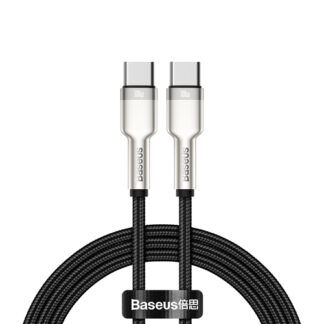 Cavo USB C Cavo USB C Baseus CATJK D01 CAFULE 100W Metal Black e Silver (ord.min.1.00 unità)
