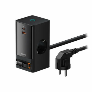 Presa filtrata Presa filtrata Baseus PSLR000301 POWERCOMBO Tower GaN3 65W Black (ord.min.1.00 unità)