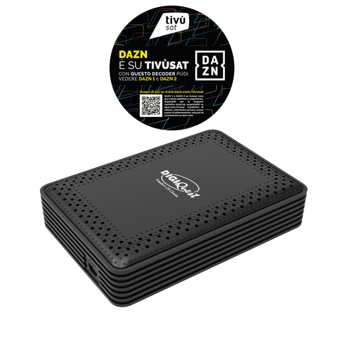 Decoder Decoder Digiquest RICD1248 TIVUSAT Microsat Retro Black (ord.min.1.00 unità)
