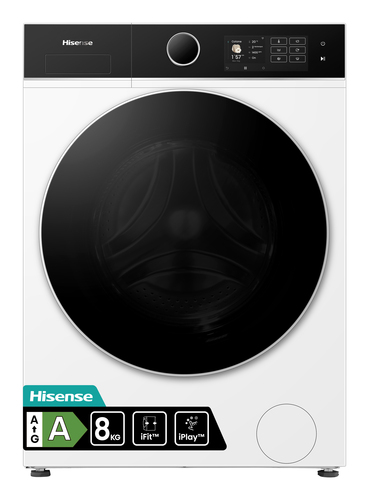 Lavatrice libera installazione Lavatrice Hisense 20015293 WF5I8043BWF White e Black (ord.min.1.00 unità)