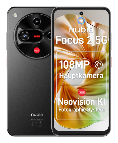 Smartphone Smartphone Nubia FOCUS 2 AI Galactic black (ord.min.1.00 unità)
