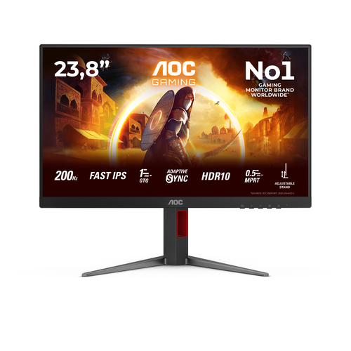Monitor Monitor Aoc 24G4HA Black e Red (ord.min.1.00 unità)