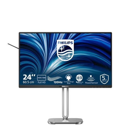 Monitor Monitor Philips 24B2N4200 00 4000 SERIES Black e Silver (ord.min.1.00 unità)